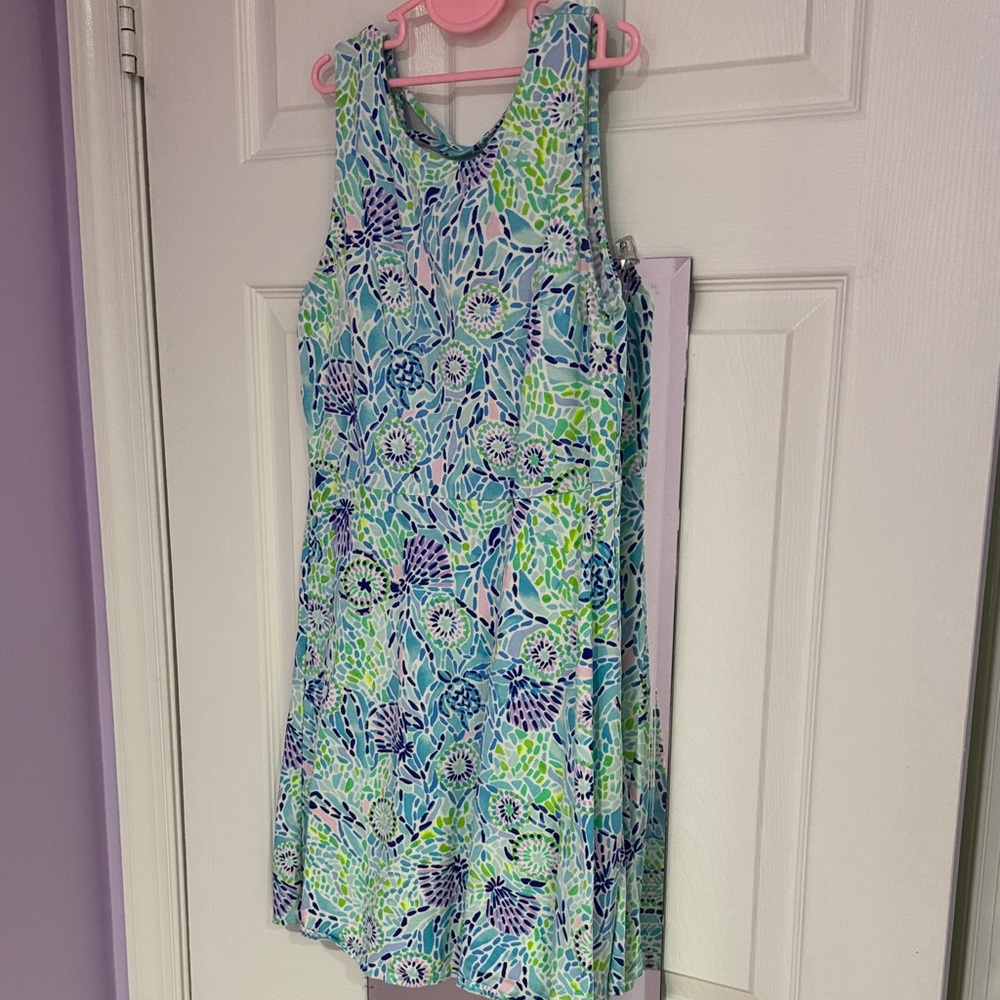 Girls Lilly Pulitzer Blue and Green Kids Dress
